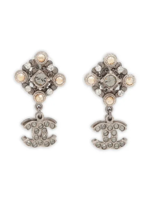 CHANEL Pre-Owned 2008 crystal-embellishment earrings