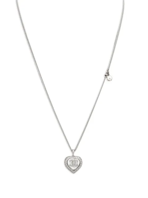 CHANEL Pre-Owned 2023 interlocking-CC crystal-embellishment necklace