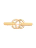 CHANEL Pre-Owned 2001 pearl-embellishment brooch - Gold