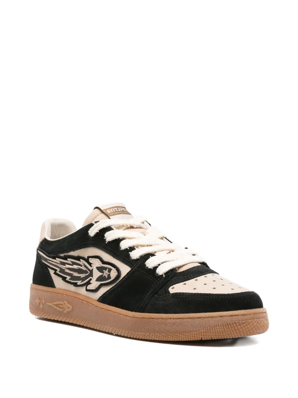 Enterprise Japan Egg Rocket suede sneakers Zwart