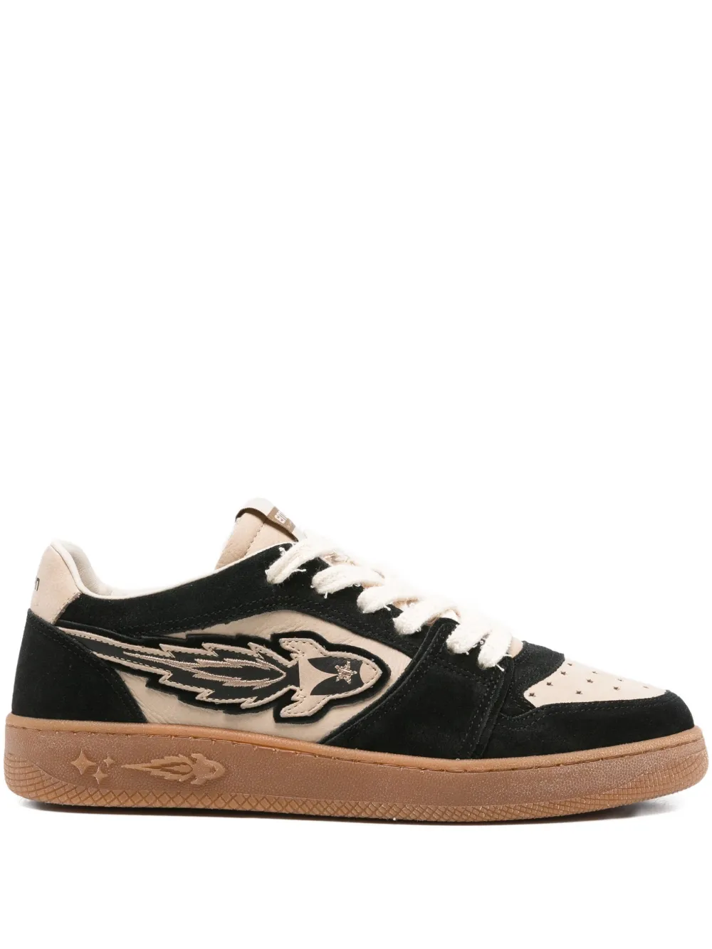 Enterprise Japan Egg Rocket suede sneakers Zwart