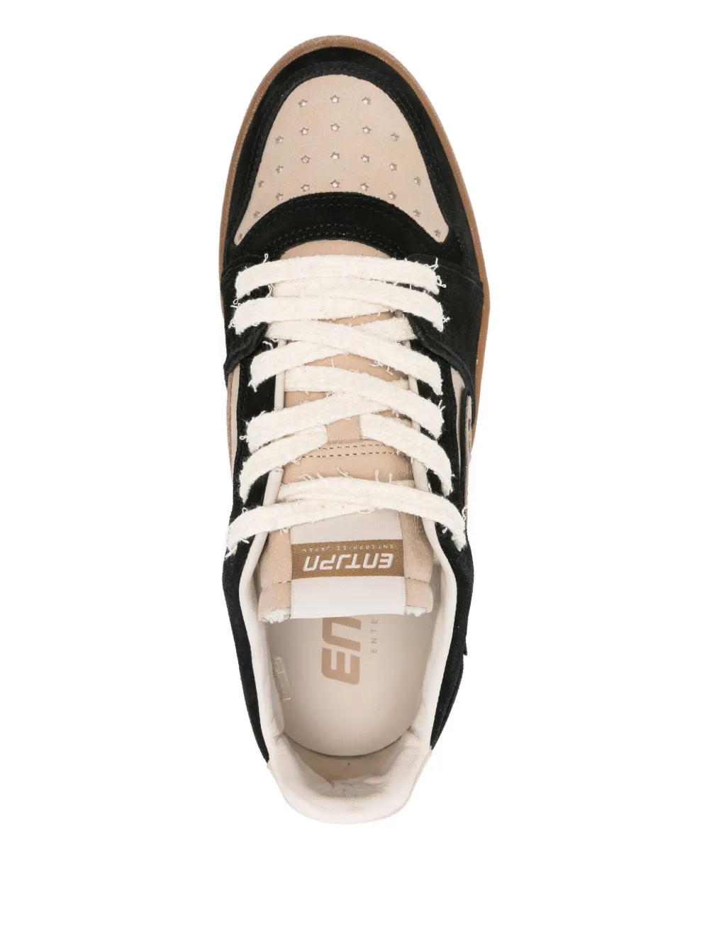Enterprise Japan Egg Rocket suede sneakers Zwart