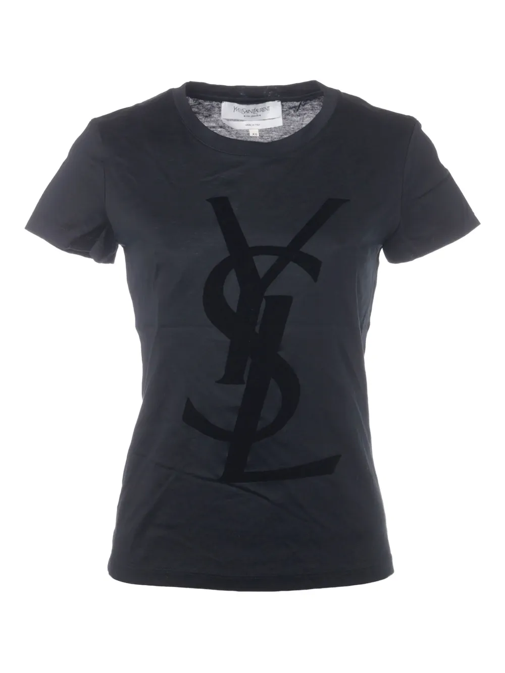 Saint Laurent Pre-Owned 2000s logo-lettering short-sleeve T-shirt | Black | Image 1