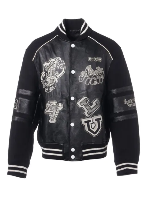 Louis Vuitton Pre-Owned chamarra bomber universitaria con apliques 2023