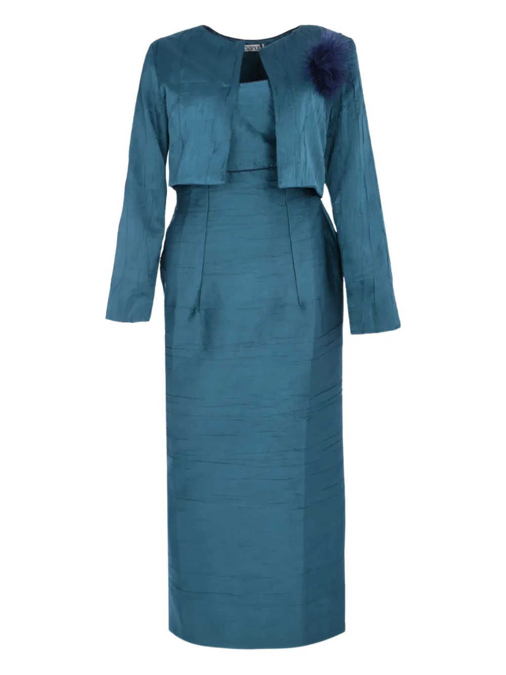 Baruni seam-detail maxi dress (set of two) | Blue | Image 1