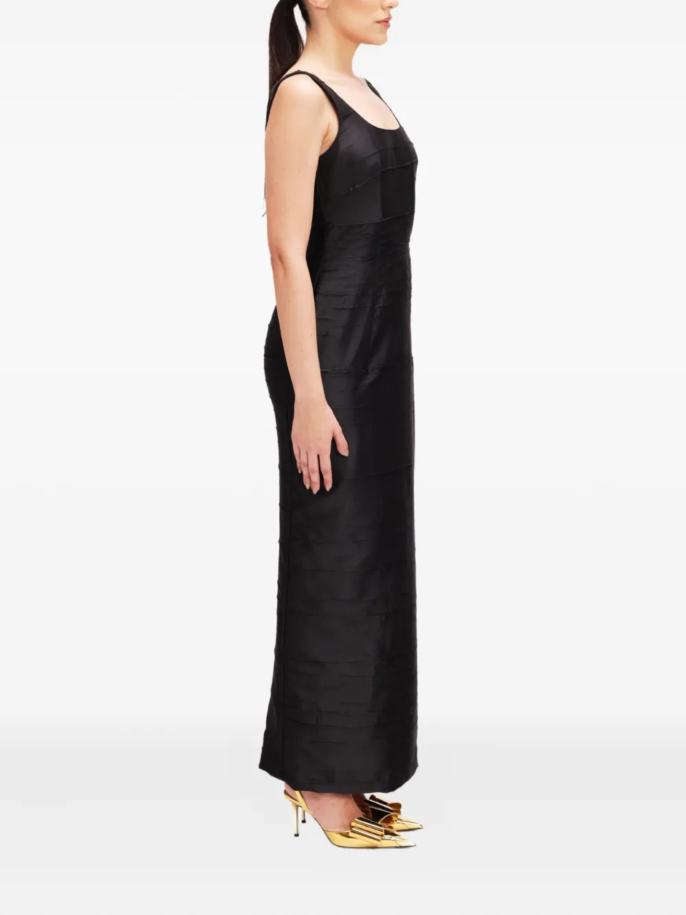 Baruni Feather-embellished Dressand Jacket Set In Black