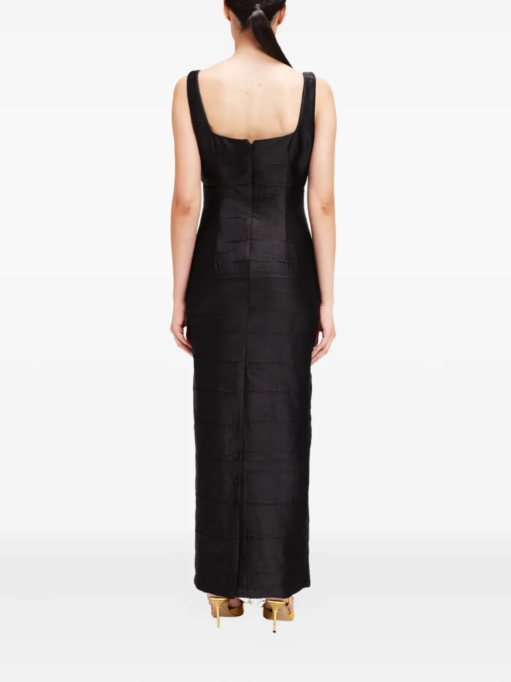 Baruni Feather-embellished Dressand Jacket Set In Black