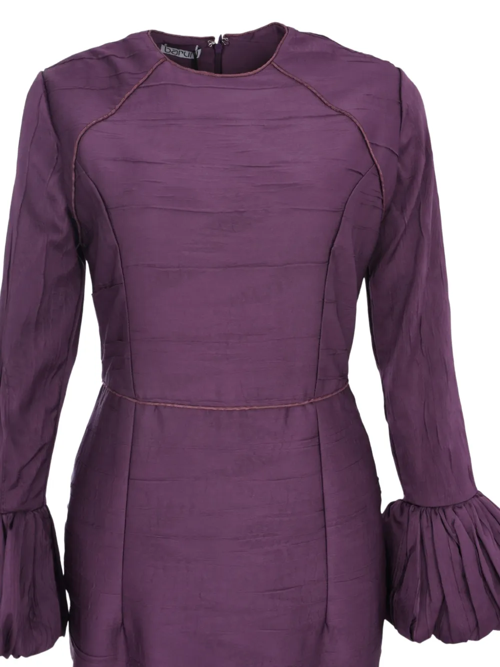Baruni Talia maxi-jurk met ruches Paars