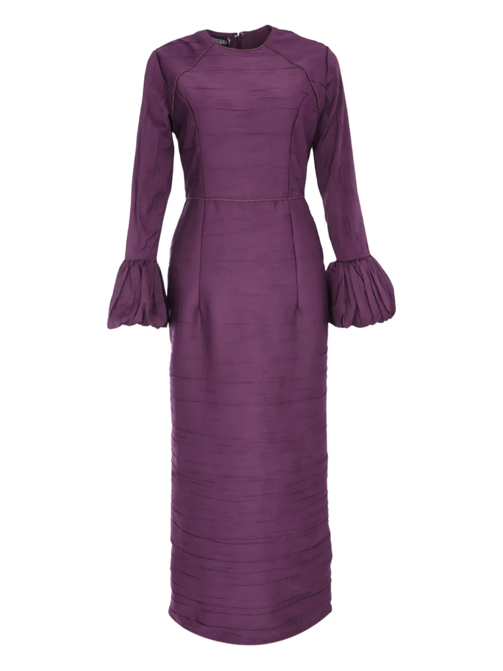 Baruni Talia ruffle-cuffs maxi dress | Purple | Image 1