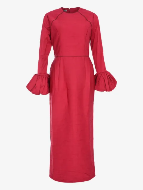 Baruni Talia ruflle-cuffs maxi dress