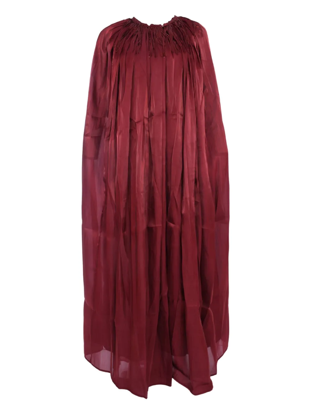 Baruni Samarah pleated maxi dress (set of two) | Red | Image 1