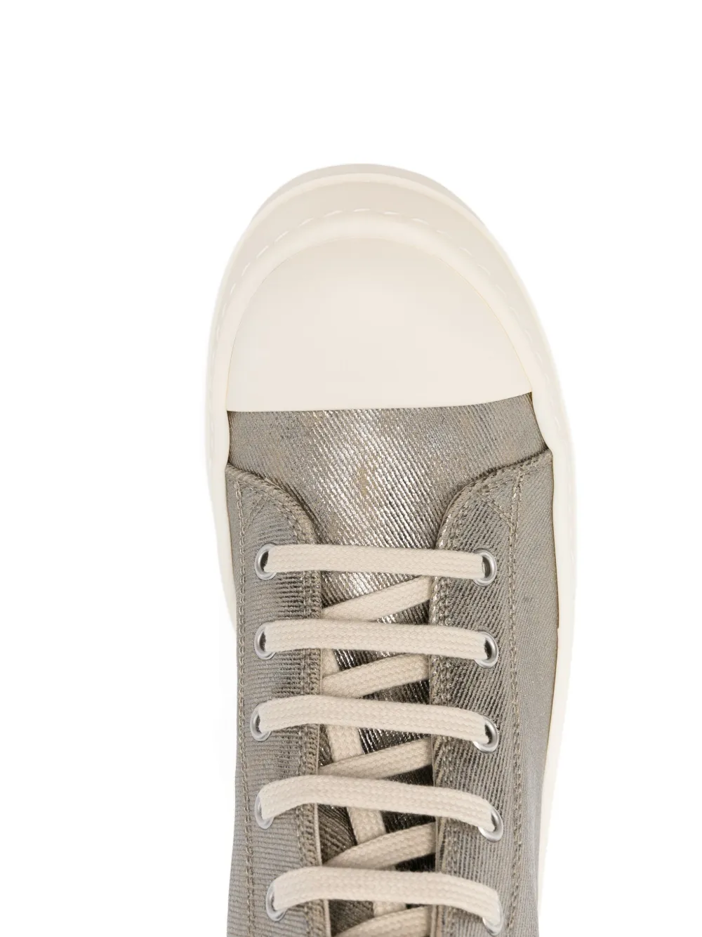 Rick Owens Drkshdw Lace-up High-top Sneakers In Gray