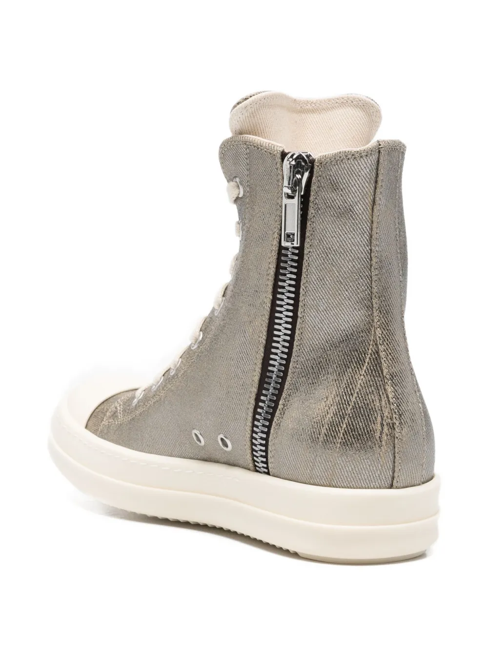 Rick Owens Drkshdw Lace-up High-top Sneakers In Gray