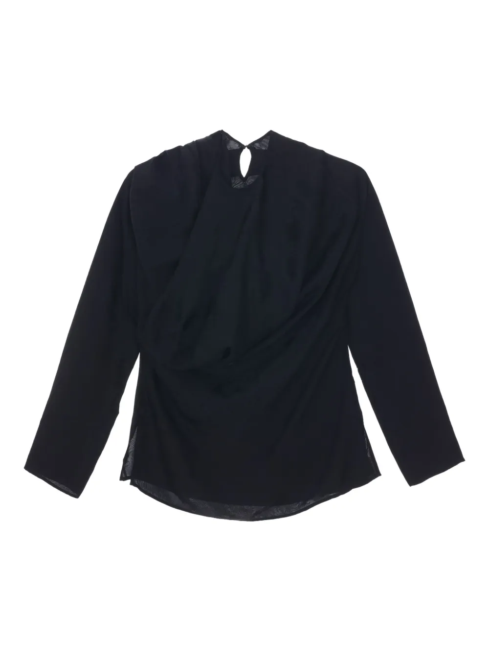 Uma Wang draped asymmetric blouse | Black | Image 1