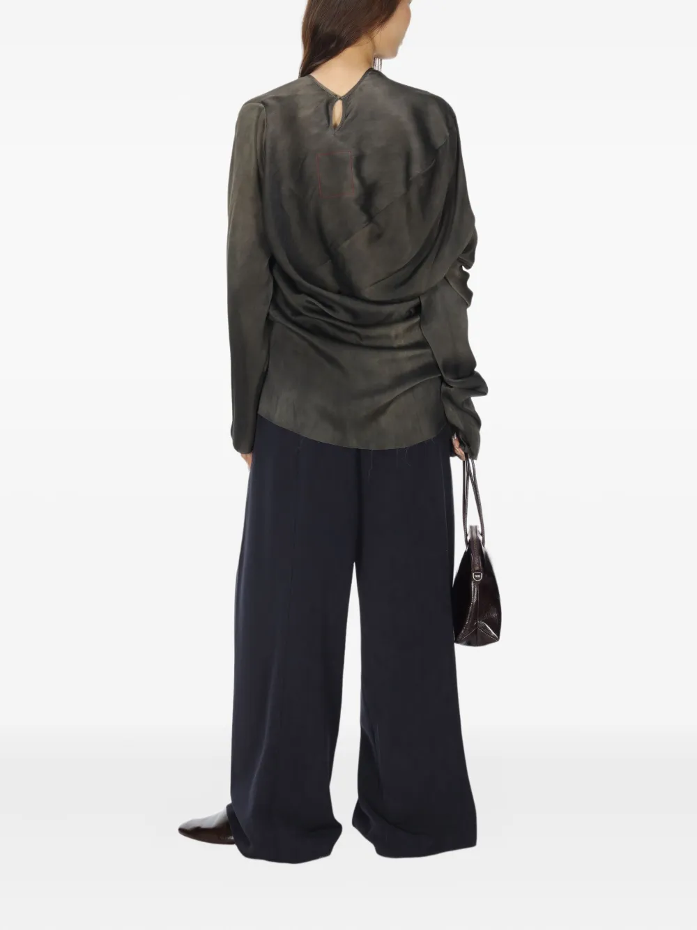 Uma Wang Asymmetrische blouse Grijs