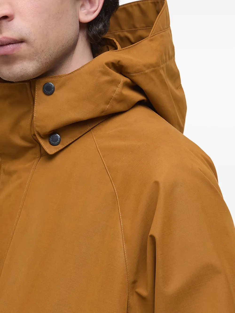 Barbour Wading Spey Hooded Jacket Brown FARFETCH NO