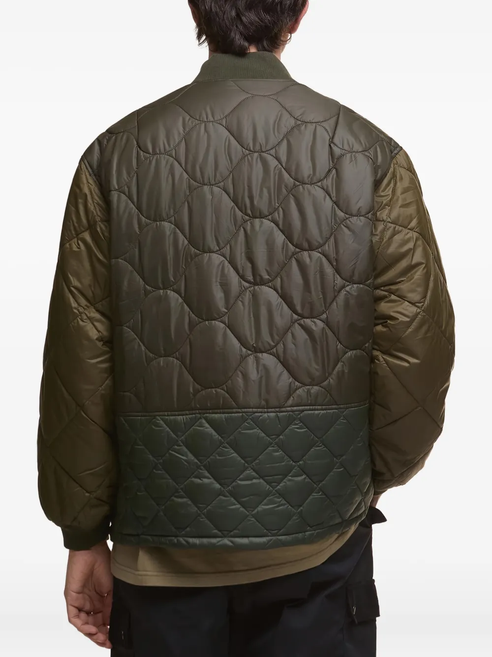 Barbour Liddesdale Quilted Bomber Jacket In Green
