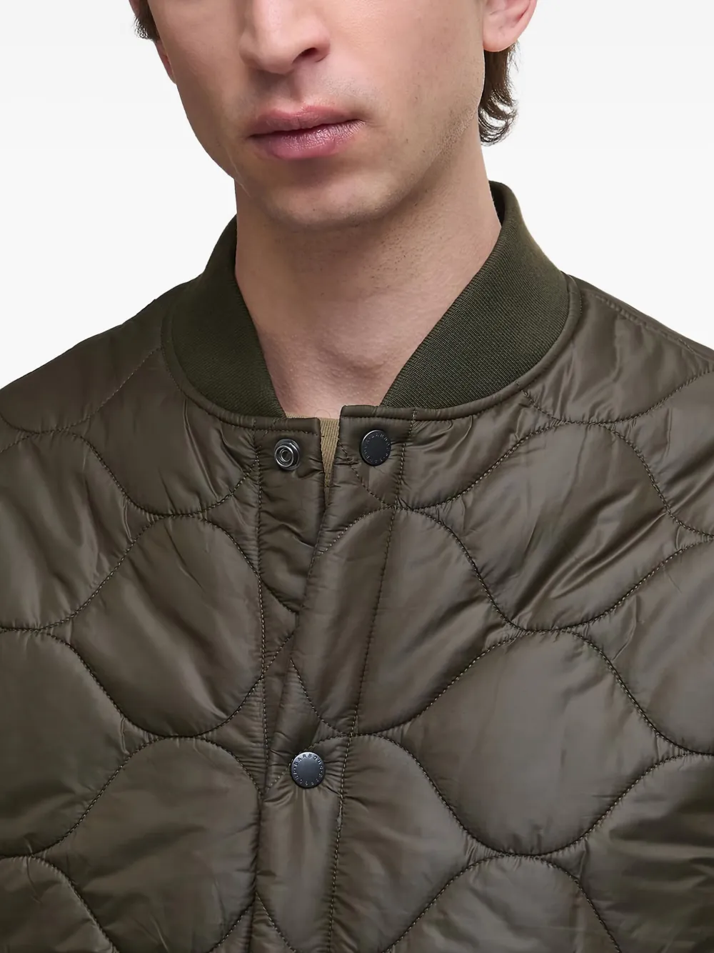 Barbour Liddesdale Quilted Bomber Jacket In Green