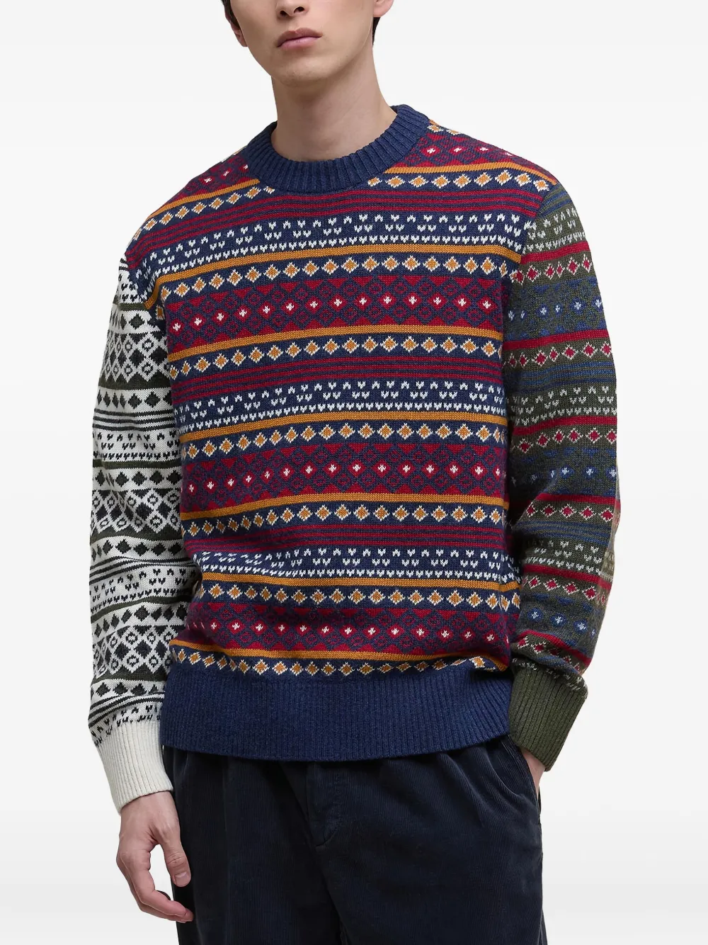 Barbour Fairisle-patterned sweater | Blue | Image 1