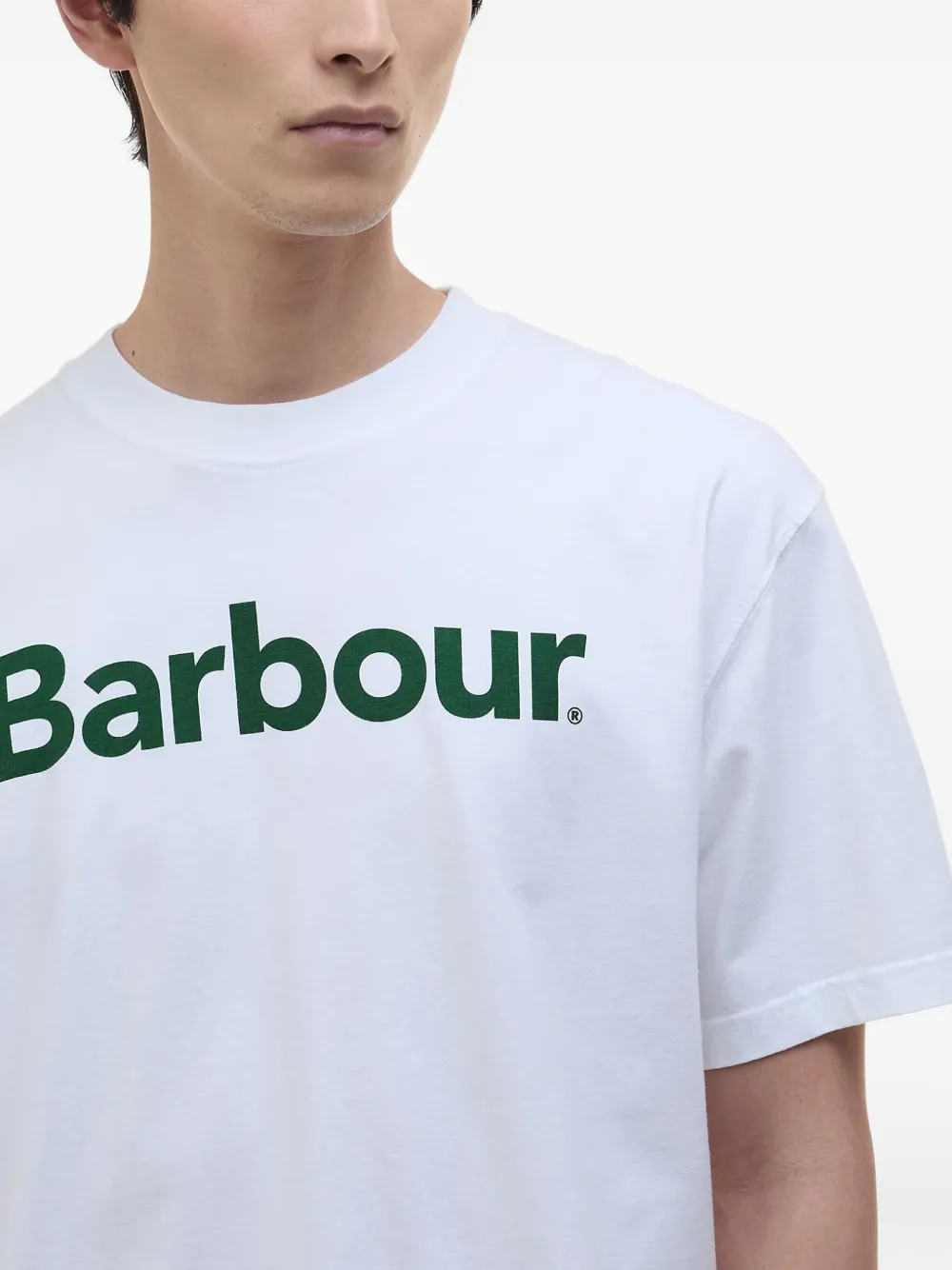 Barbour Logo-print T-shirt In White
