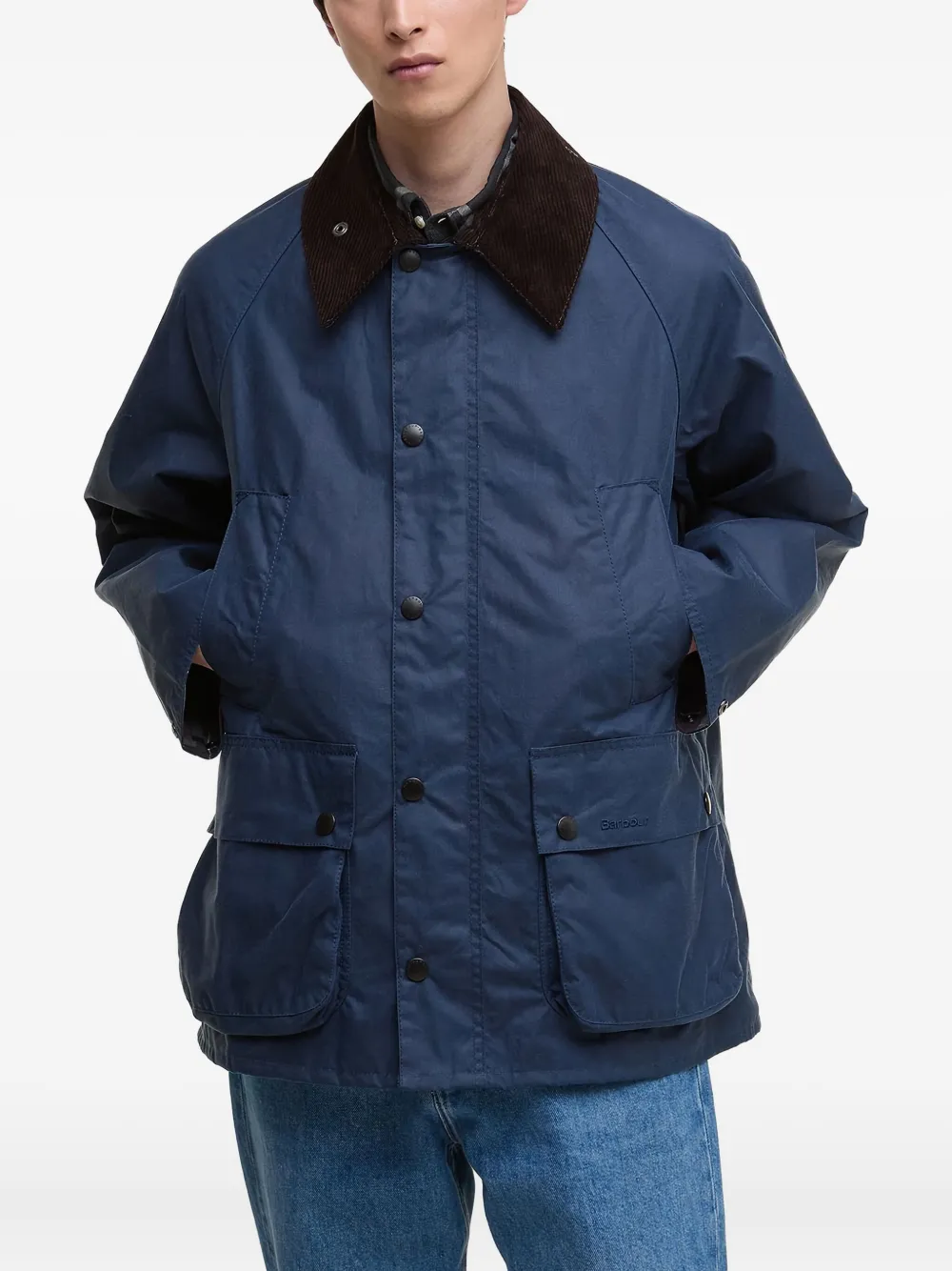 Barbour Bedale コーデュロイカラージャケット | ブルー | FARFETCH JP