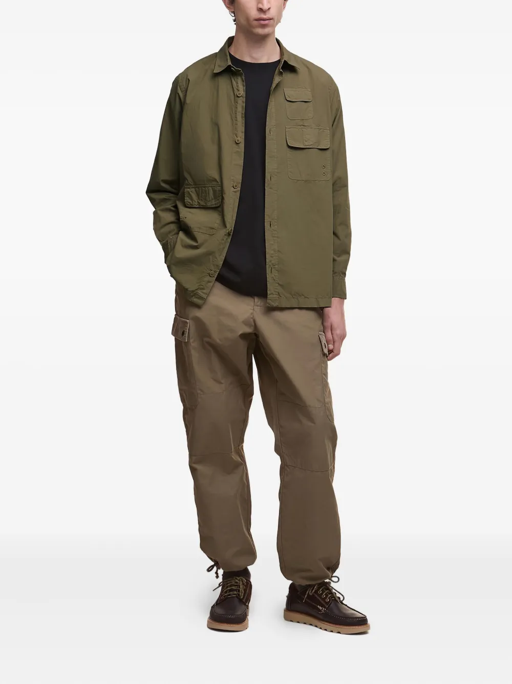 Barbour multi-pocket overshirt - Groen