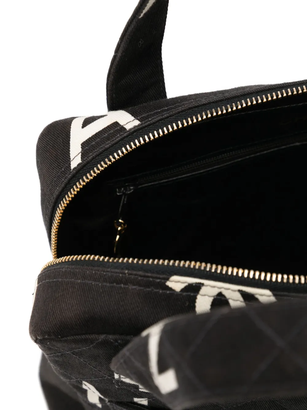 CHANEL Pre-Owned Gewatteerde shopper met logo Zwart