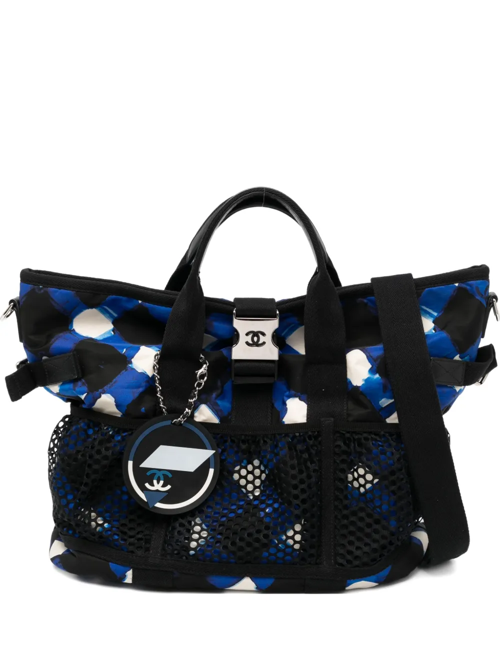 CHANEL Pre-Owned 2016-2017 Airline two-way tote bag | Blue | Image 1