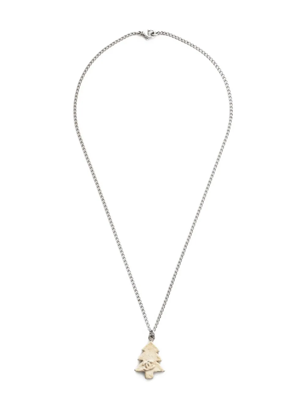 CHANEL Pre-Owned 2003 クリスマスツリー ネックレス - シルバートーン CHANEL Pre-Owned 2003 クリスマスツリー ネックレス - シルバートーン
