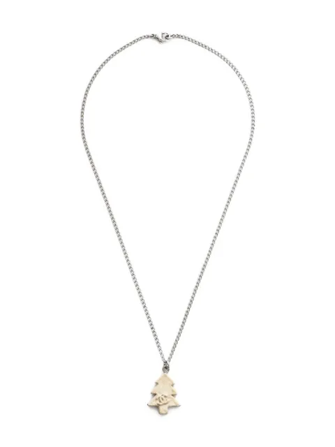 CHANEL Pre-Owned 2003 christmas-tree pendant necklace