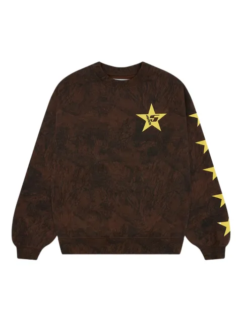 SP5DER sudadera con cuello redondo y estampado de estrella