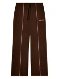 SP5DER G550 side-stripe track pants - Brown