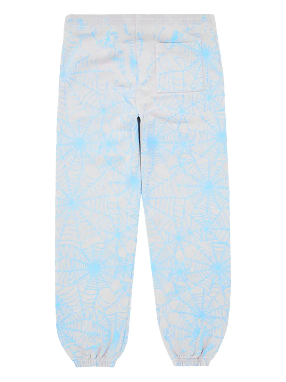 Sp5der Spiderweb-print Sweatpants In Blue