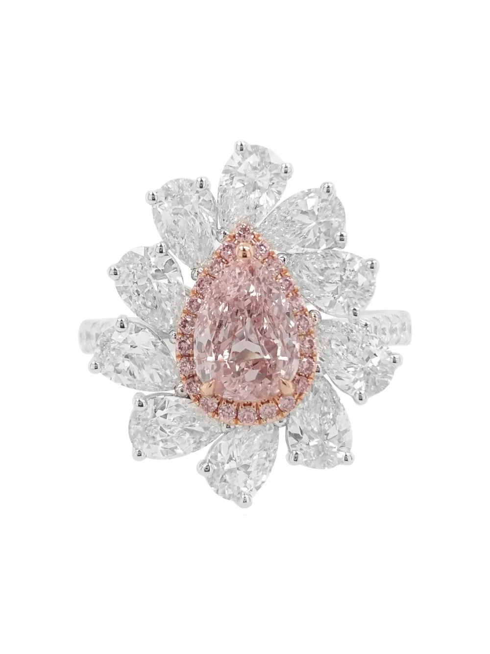 HYT Jewelry 18K white and rose gold diamond ring | White | Image 1