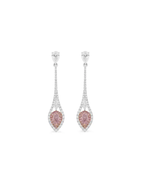 HYT Jewelry 18K white gold diamond earrings