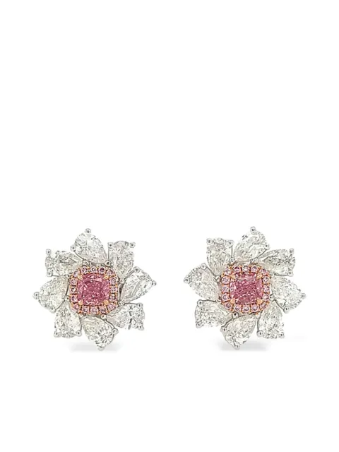 HYT Jewelry Orecchini in oro rosa e bianco 18 carati con diamanti