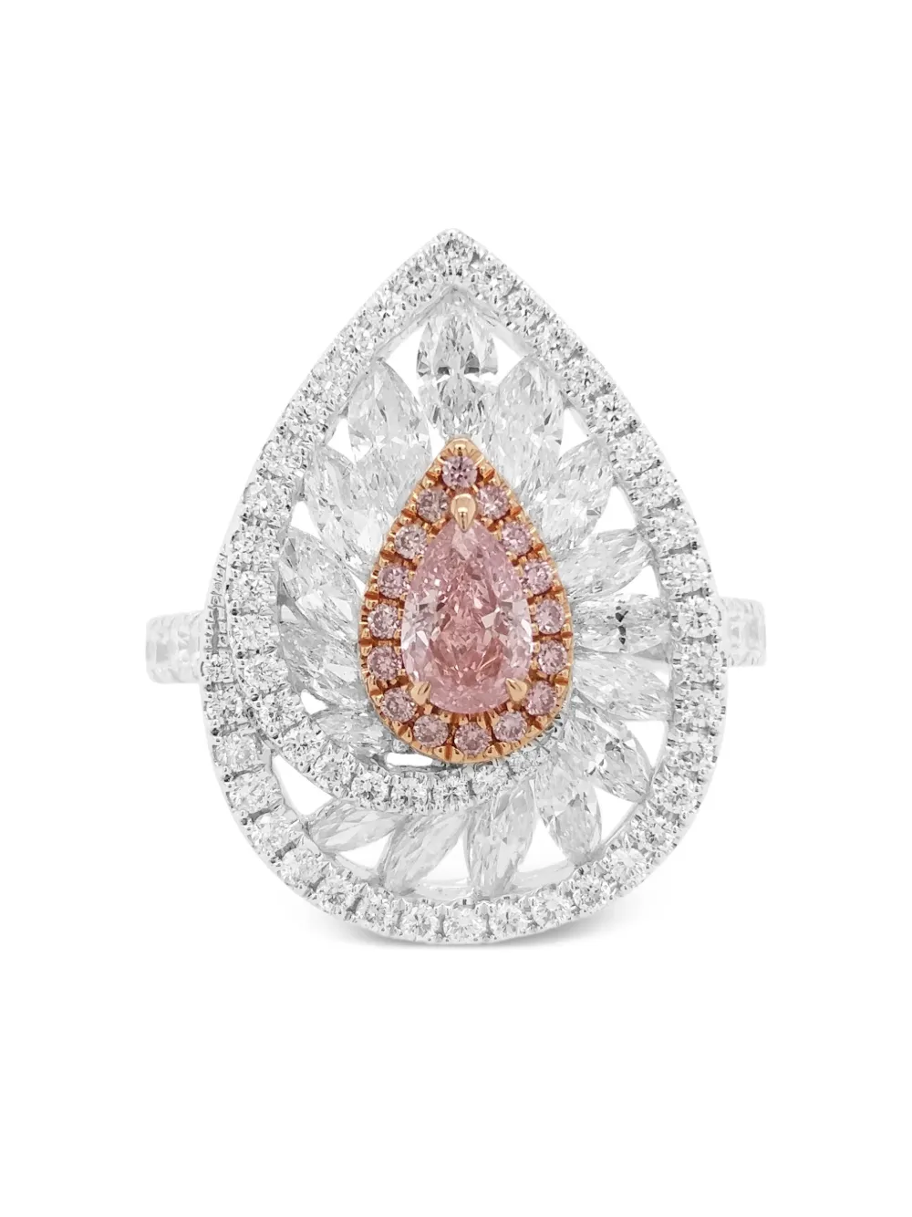HYT Jewelry 18K rose and white diamond ring | White | Image 1