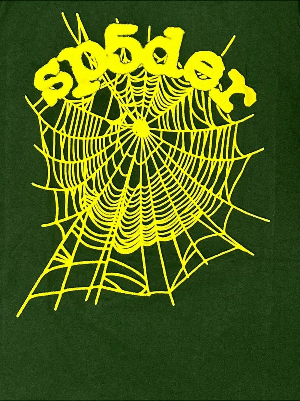 Sp5der Spider Web-print T-shirt In Green