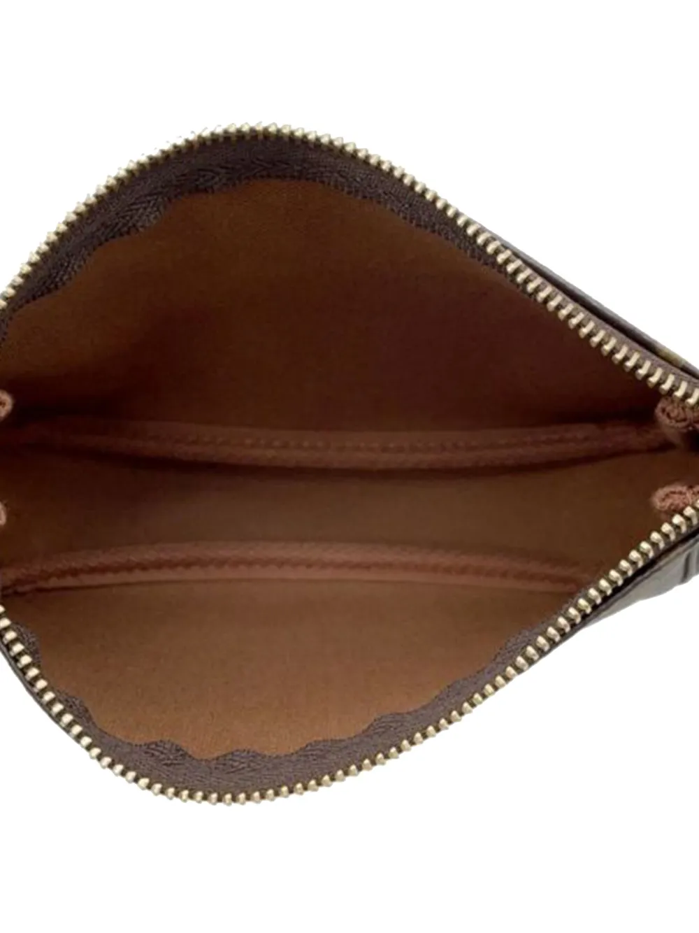 Pre-owned Louis Vuitton 2022 Monogram Mini Pochette Accessoires Handbag In Brown