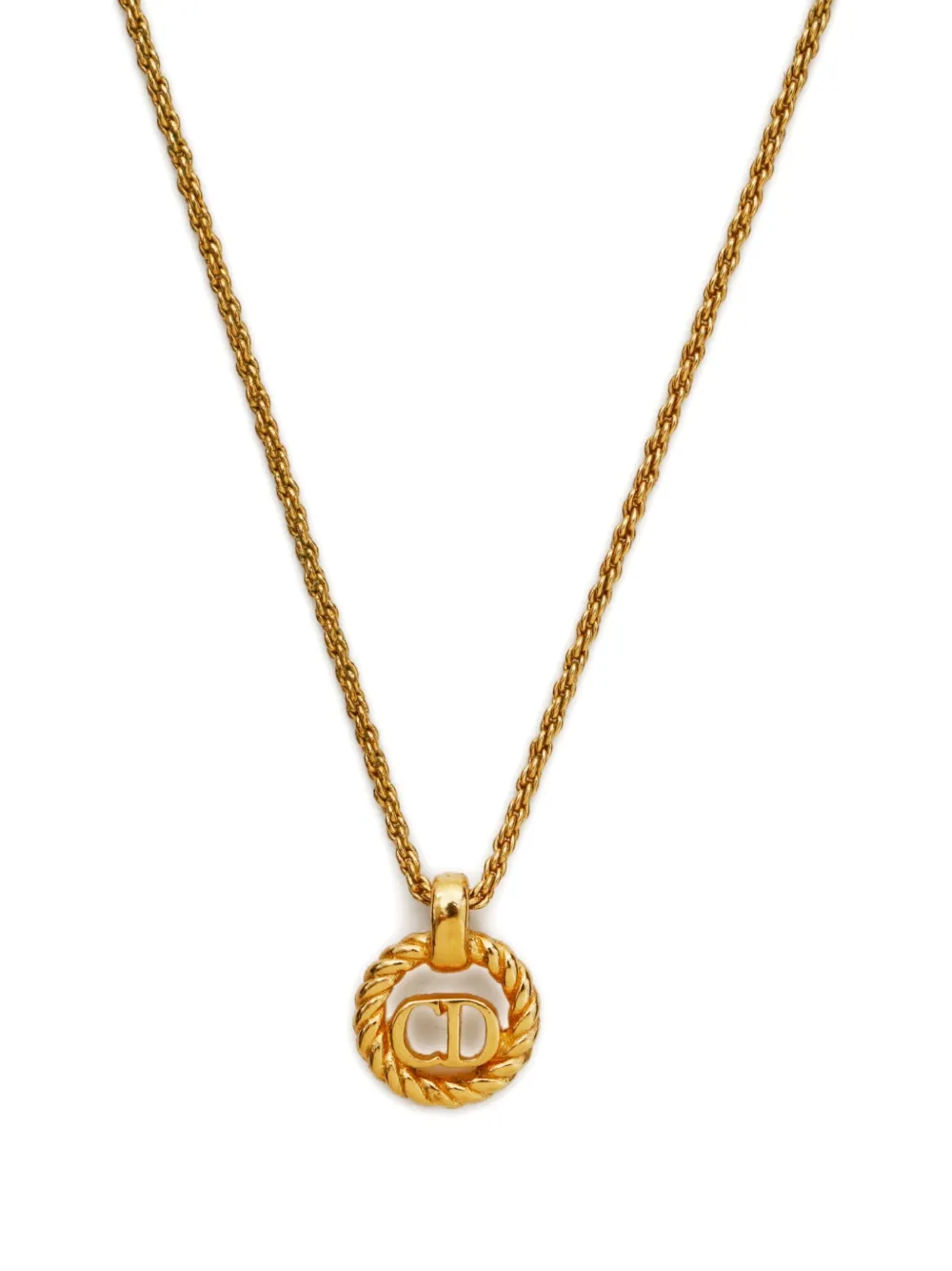 Christian Dior Pre-Owned 1980-1990 logo-embellishment necklace | Image 2