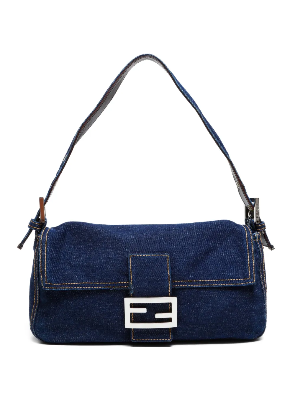 Fendi Pre-Owned 2000-2015 Mamma denim shoulder bag | Blue | Image 1
