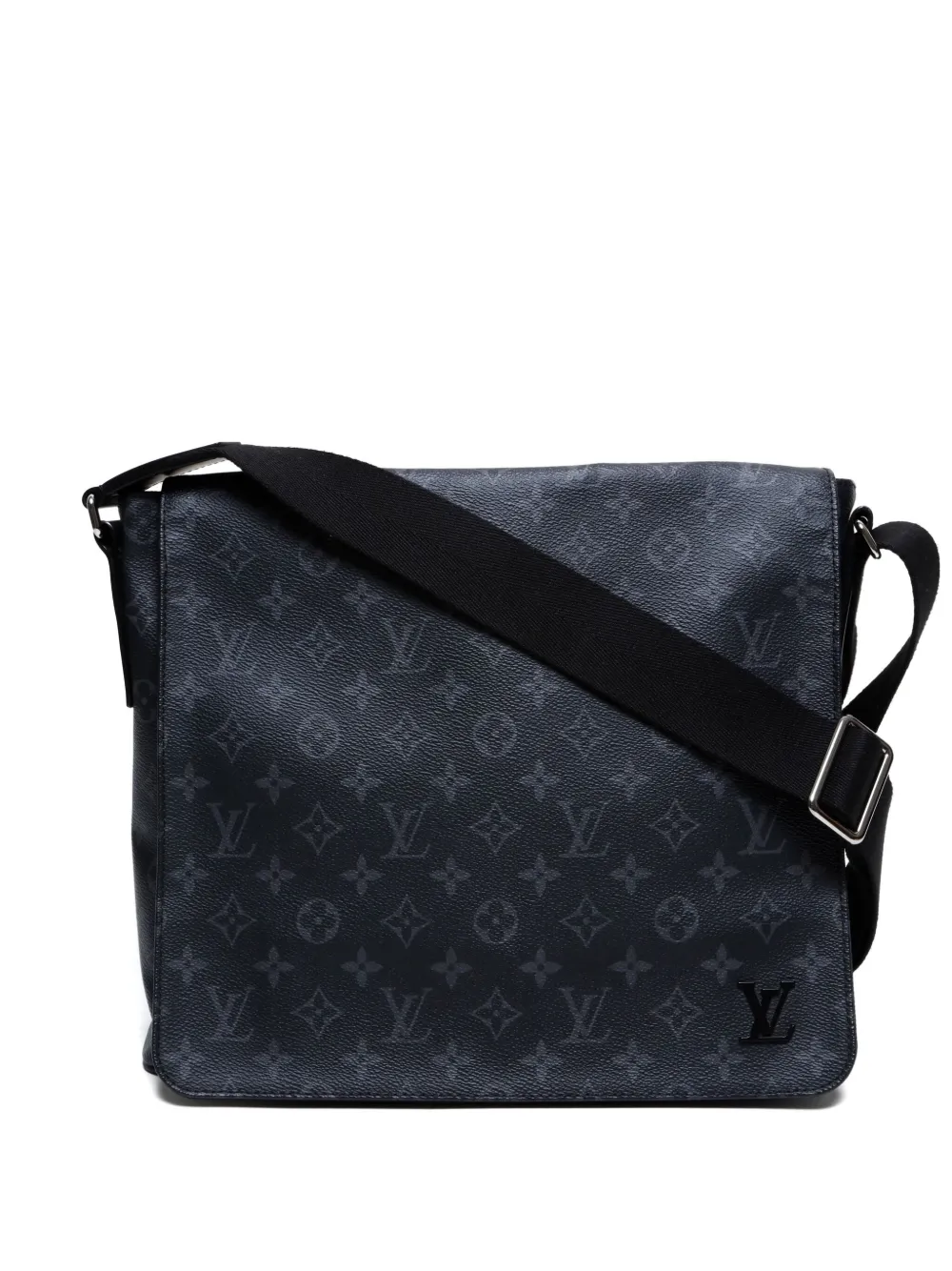 Louis Vuitton Pre-Owned 2017's Monogram Eclipse District MM Shoulder bag | Black | Image 1
