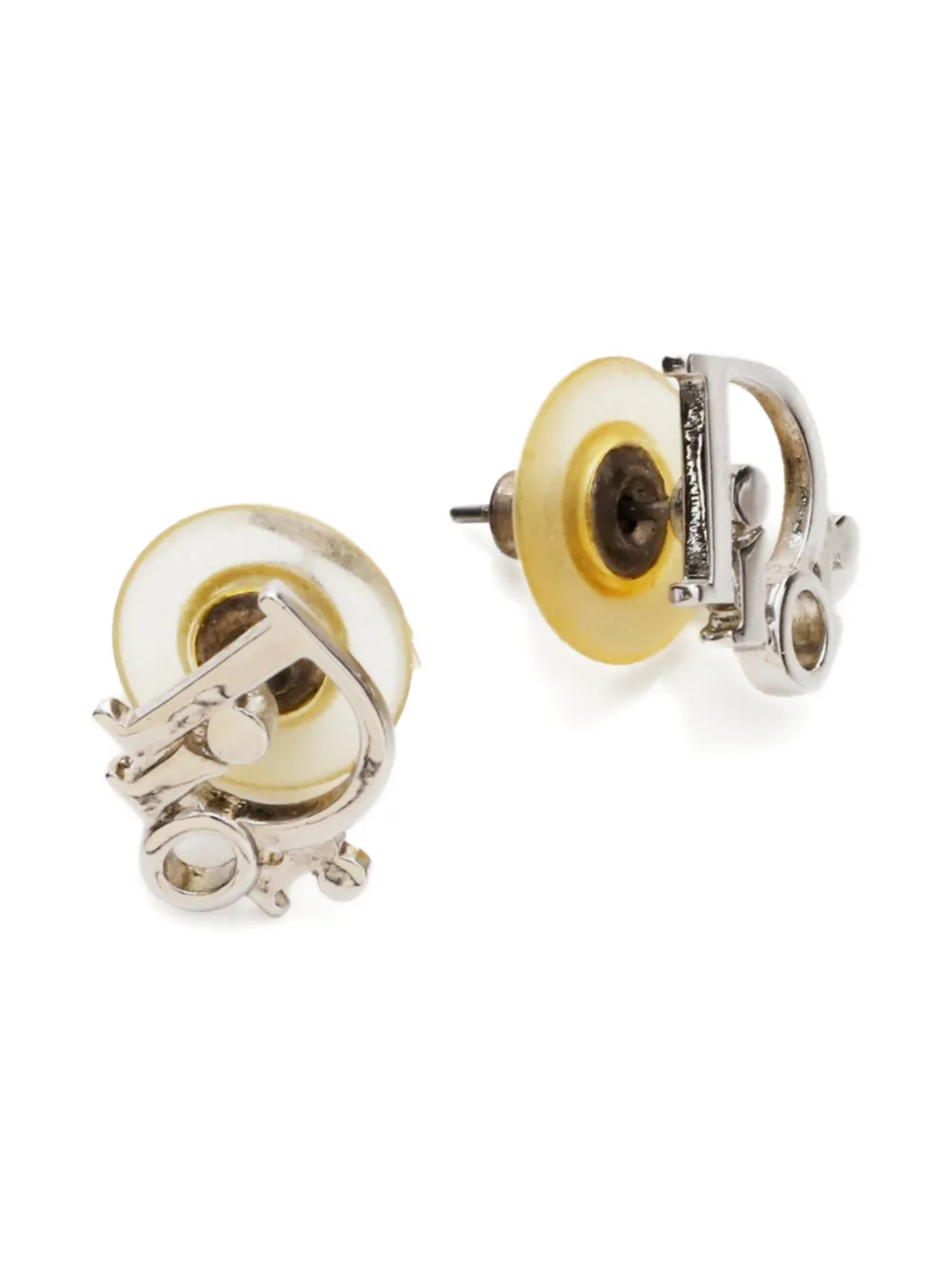 Christian Dior Pre-Owned 1990-2000 logo-embellishment earrings | Image 2