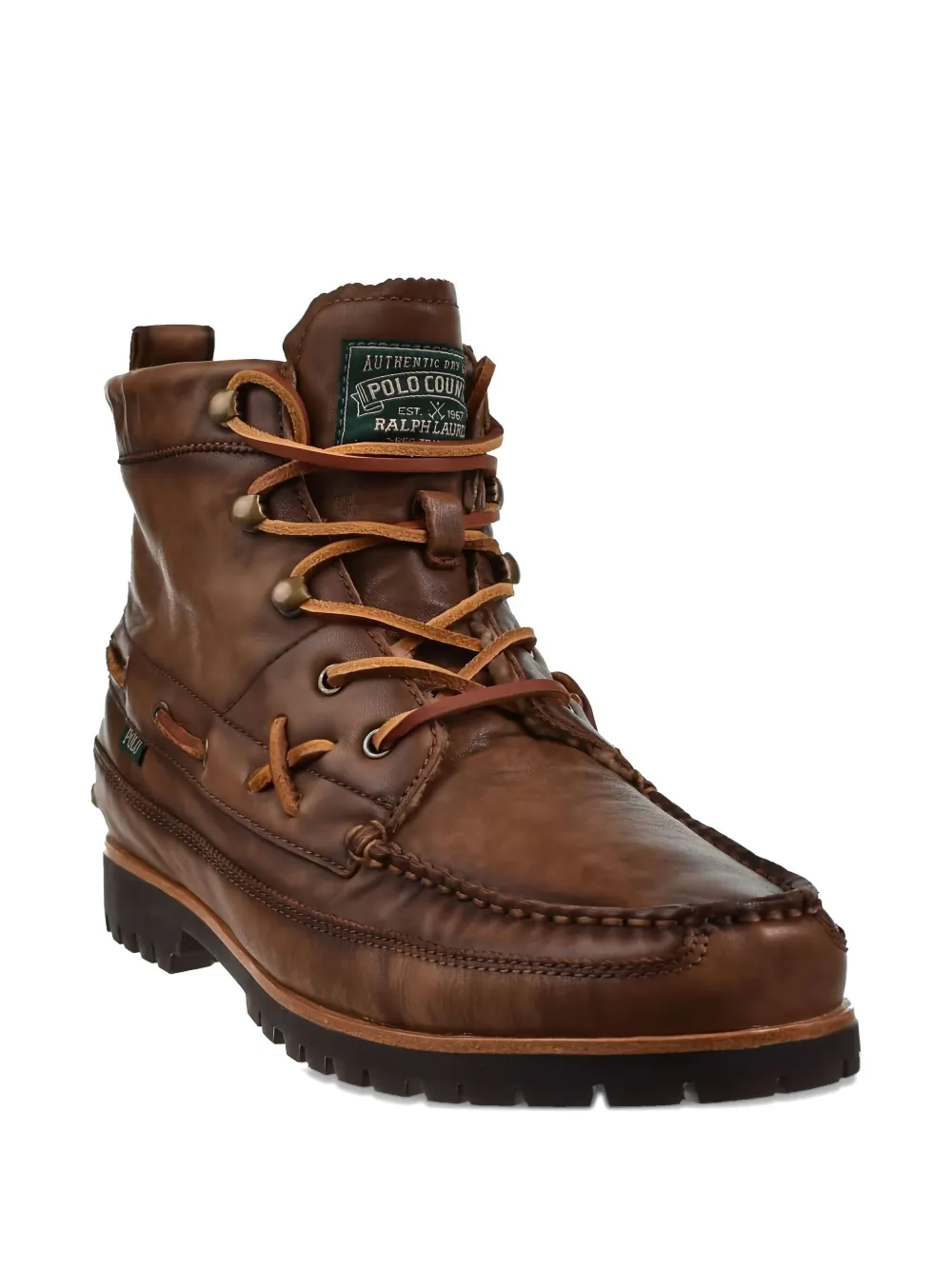 Polo Ralph Lauren Ranger leather lace-up mid boots Brown