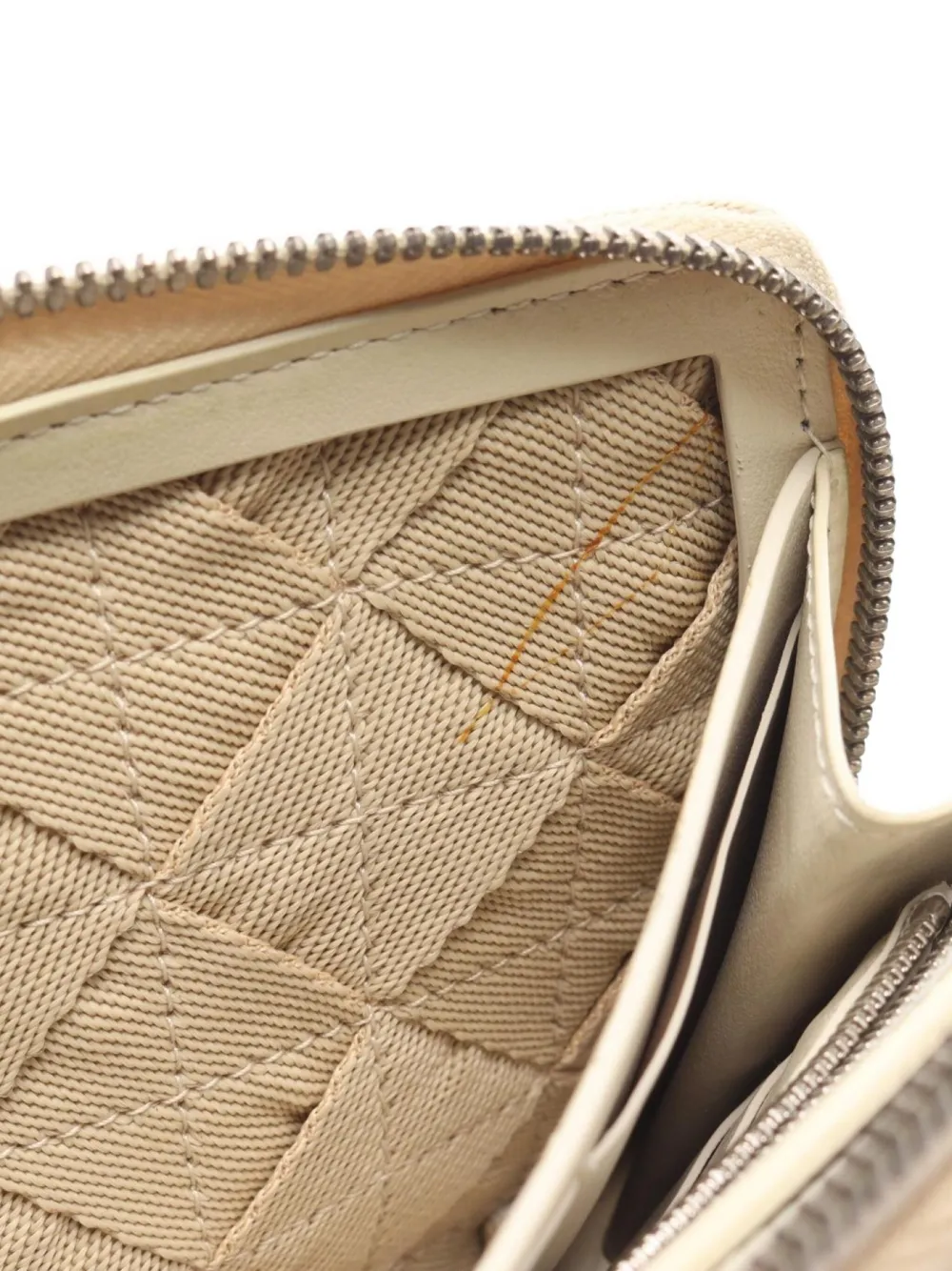 Pre-owned Bottega Veneta 2010s Intrecciato Continental Wallet In Neutral