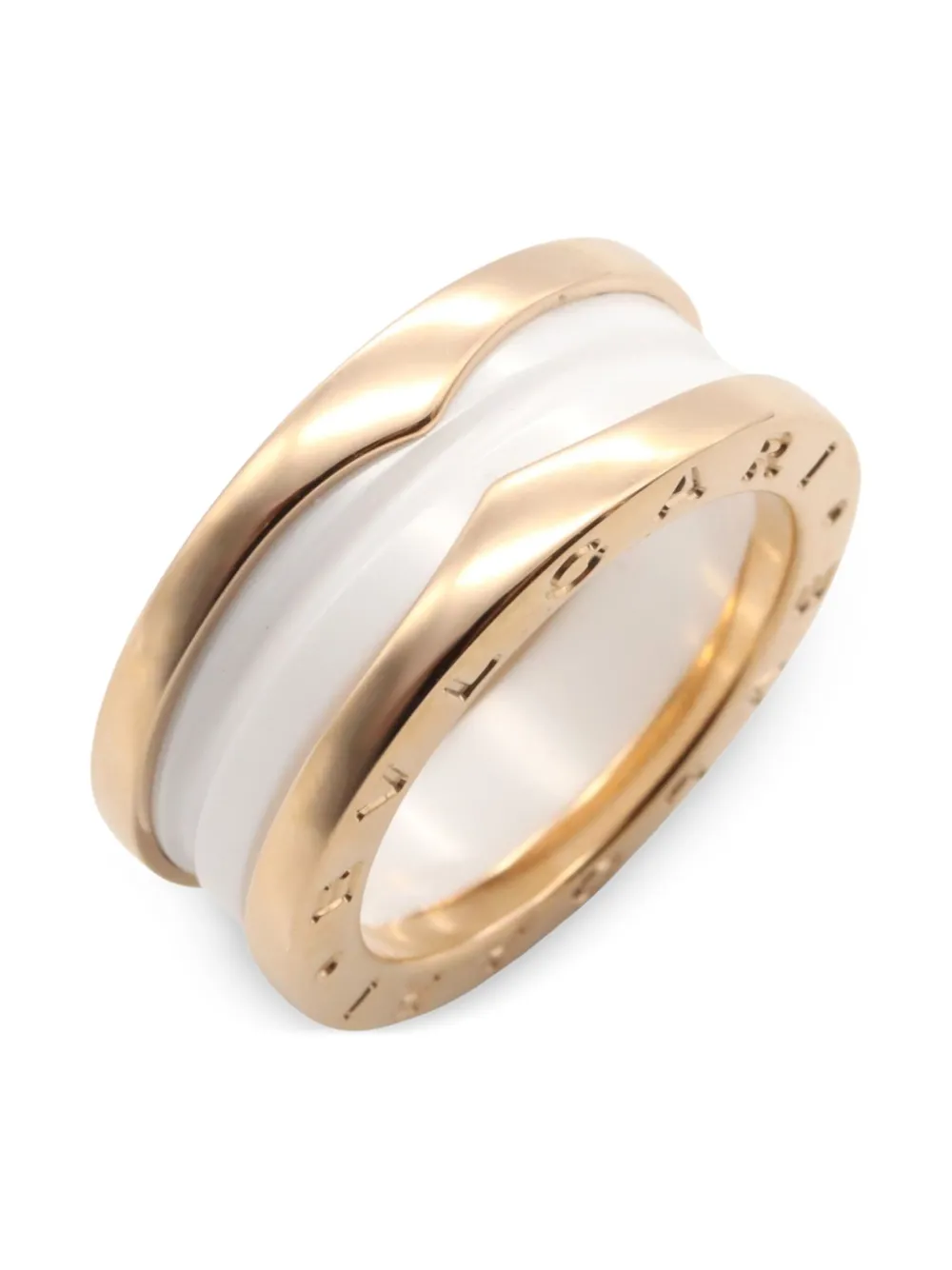 Bvlgari Pre-Owned 2010s 18K rose gold B-zero1 ring | Women | Image 2