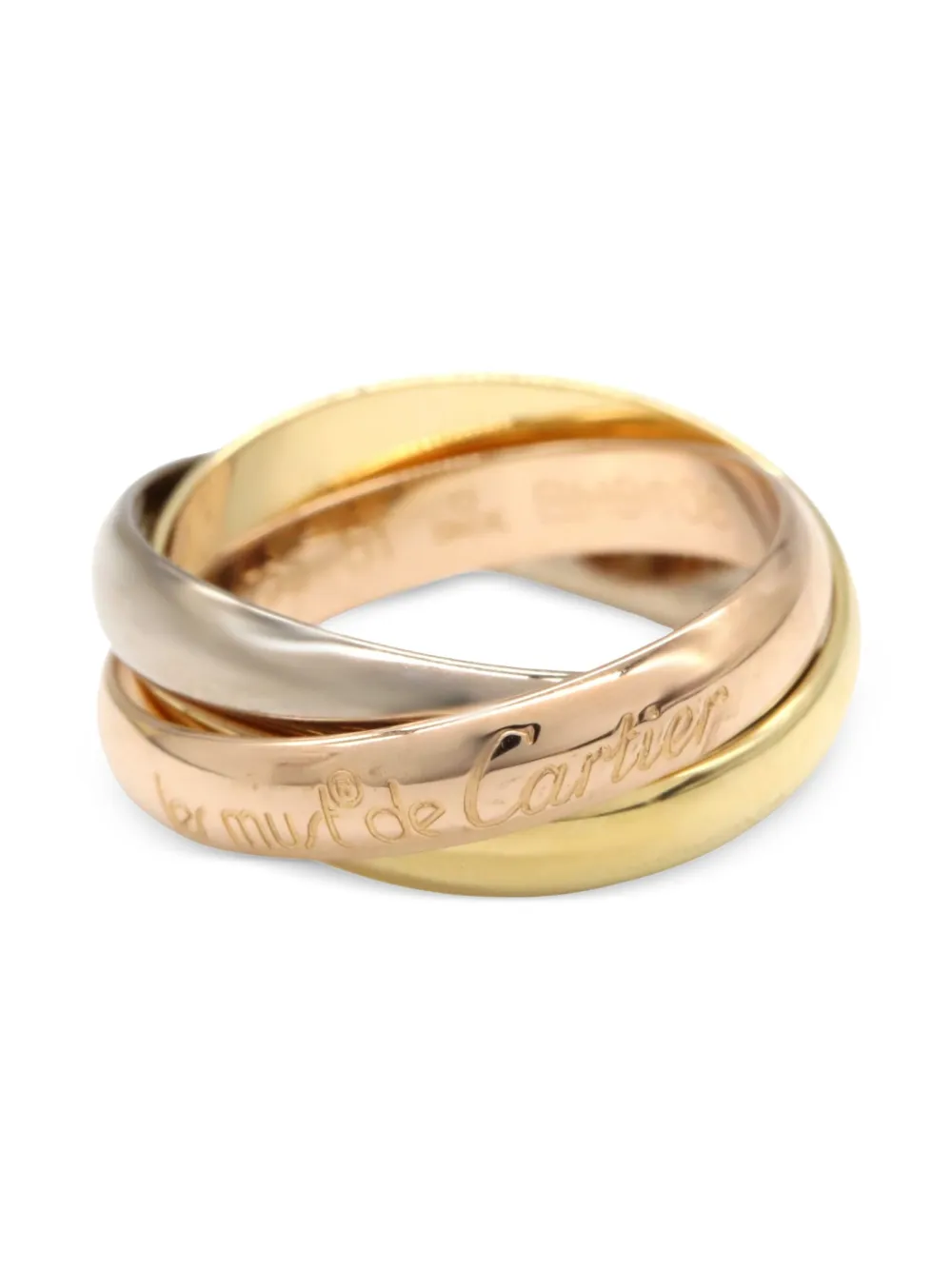 Cartier 2010s トリニティ リング 18Kイエローゴールド - ゴールドトーン Cartier 2010s トリニティ リング 18Kイエローゴールド - ゴールドトーン