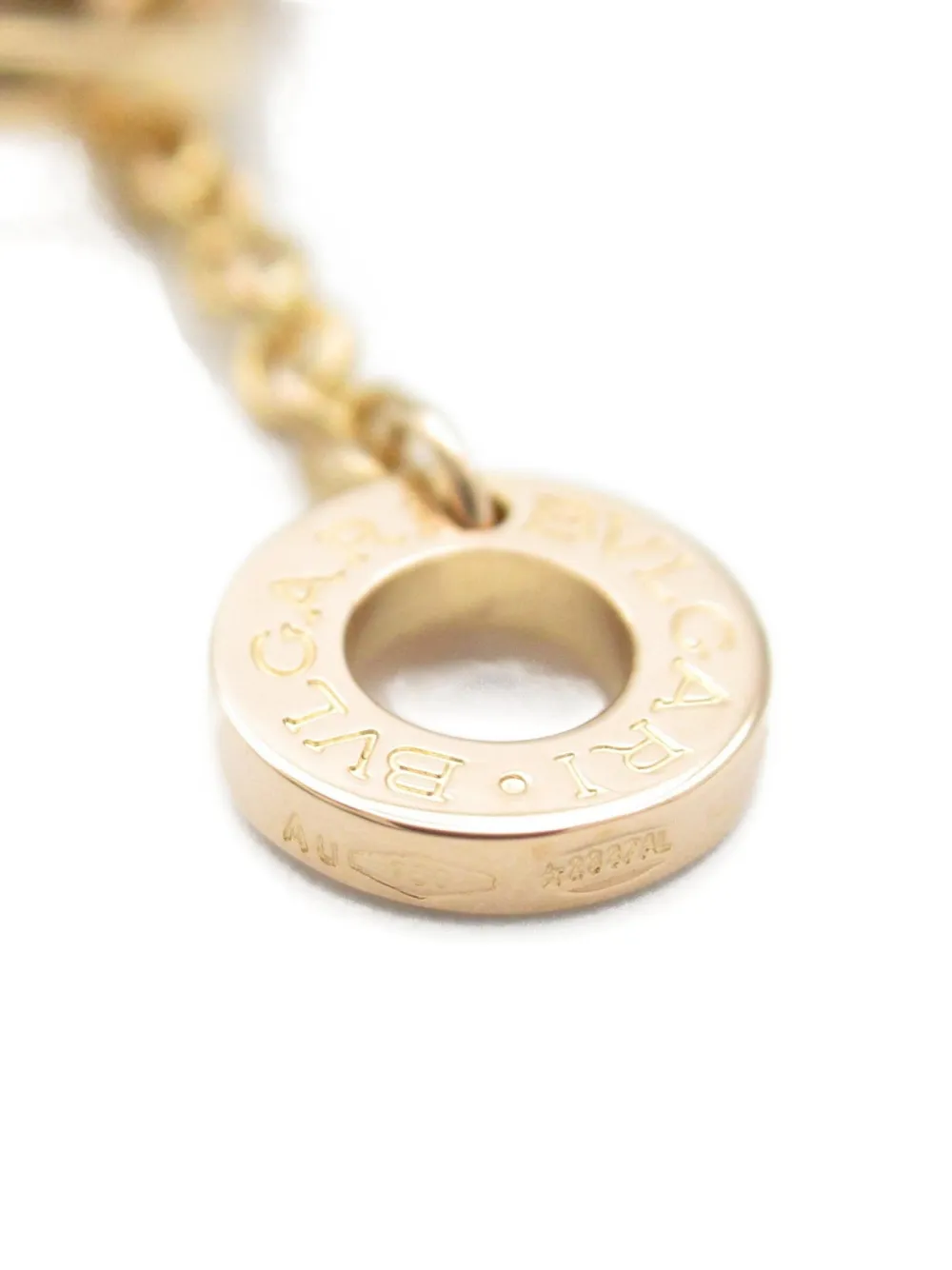 Pre-owned Bvlgari 2010s 18k Rose Gold B-zero1 Necklace