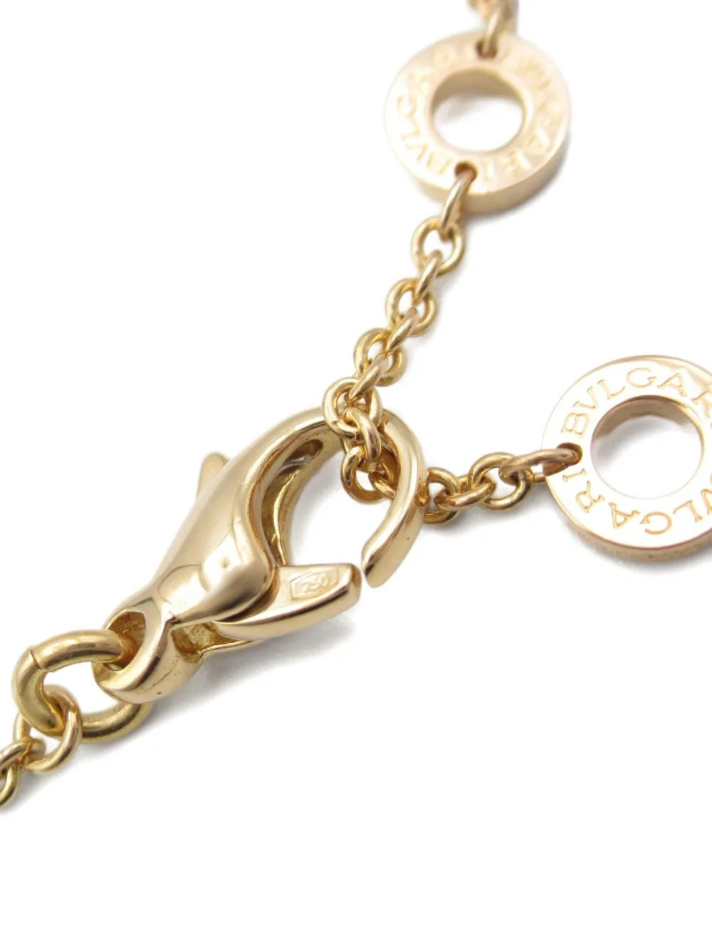 Pre-owned Bvlgari 2010s 18k Rose Gold B-zero1 Necklace