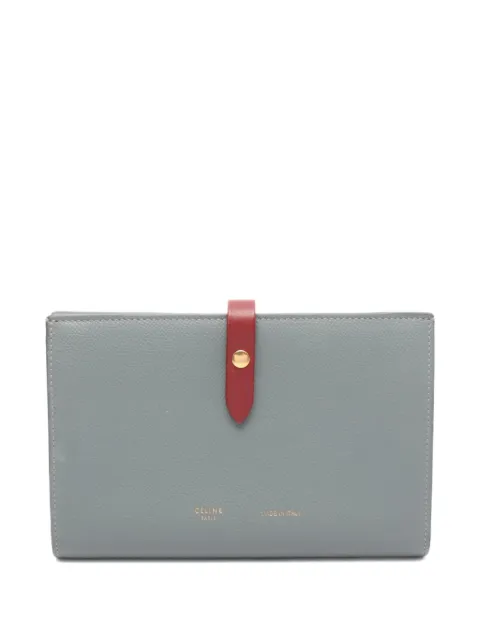 Celine Pre-Owned محفظة كبيرة ثنائية الطي بحمالة 2000